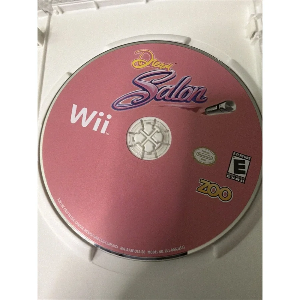 Dream Salon Nintendo Wii Video Game Complete CIB Makeup Artist Stylist Fashion